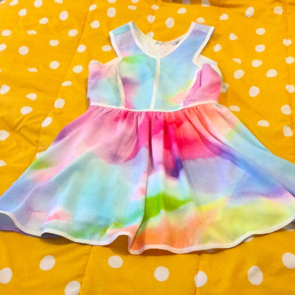 COLORFUL TIE DYE MINI DRESS